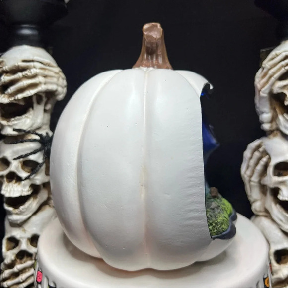 Halloween 7" Color Changing Spooky Witch Haunted House Trick Or Treat Pumpkin - Picture 6 of 13